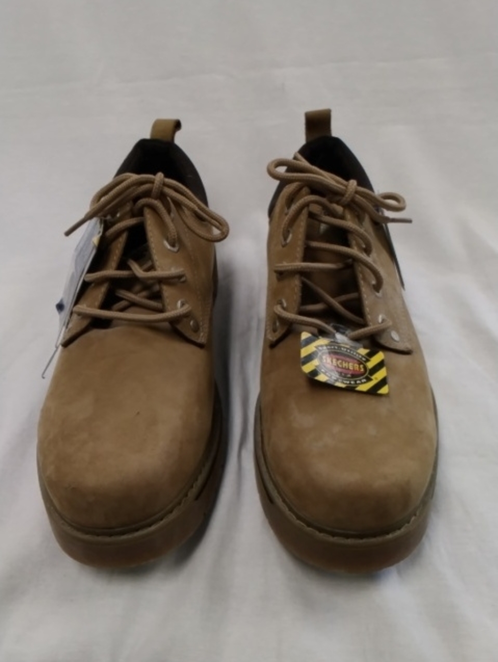 Skechers Men’s Brown Lace-Up Work-Style Boots